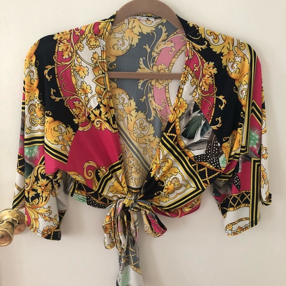 versace inspired blouse